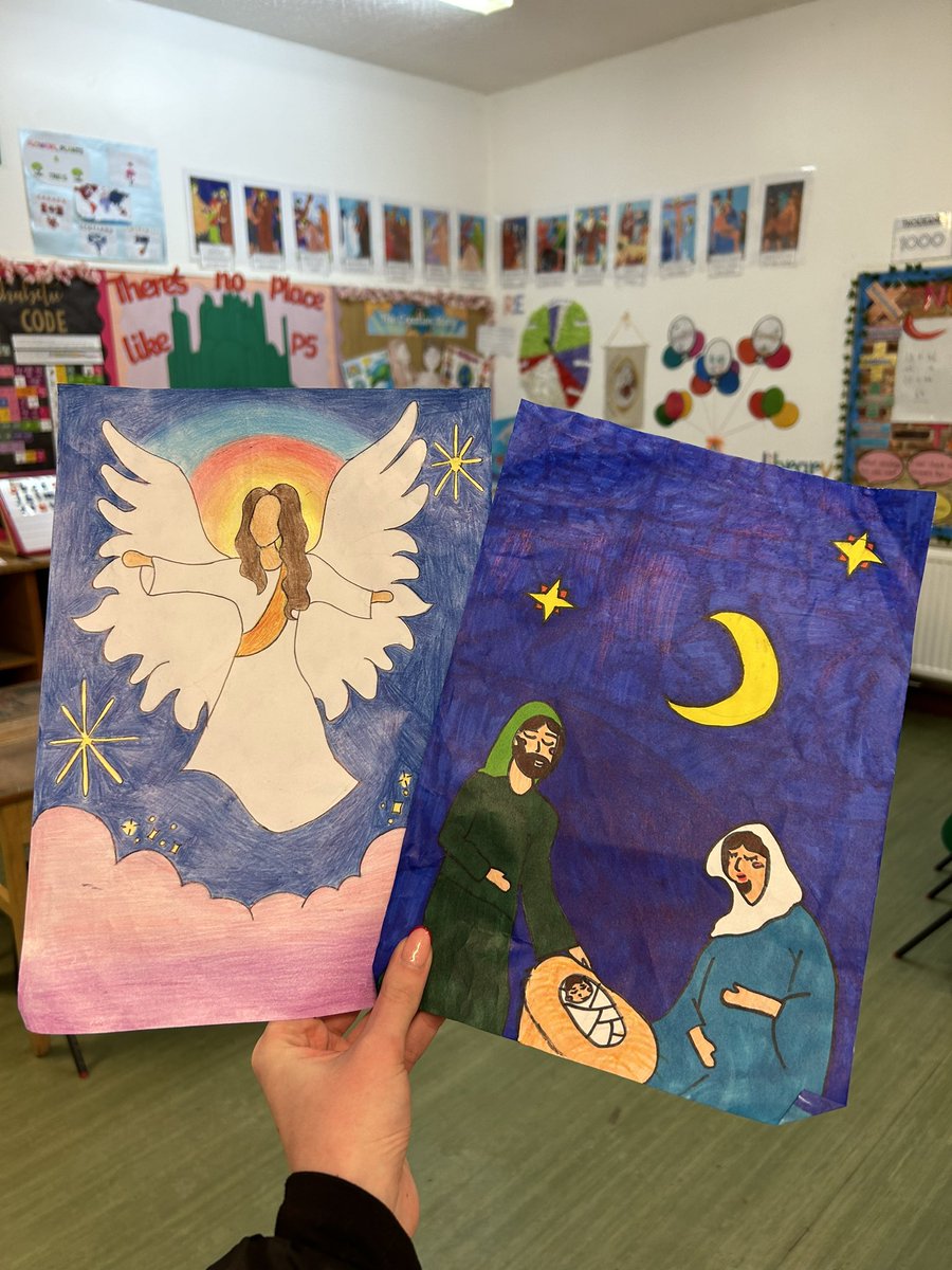 FernhillRE's tweet photo. A little snapshot of some of our Primary @MissioScotland #ChristmasArt entries!! Big well done to @fernhillp5 @fernhillp6 @fernhillp4 and @FernTransitus - fingers crossed 🤞! #ForeverThrive #MissionMatters #FaithInAction #Committed 🩵💛✝️ https://t.co/aksGvz94sg