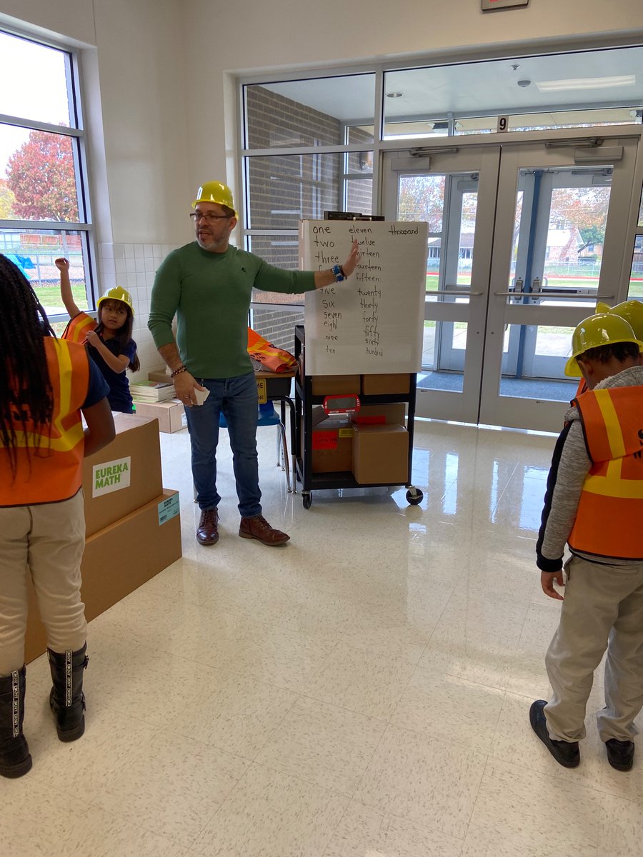We’re always learning and under construction here <a href="/Bullock_Bears/">Bullock Elementary</a>.
Mr. Pineros facilitating 2nd graders’ learning about place value: “building” and representing numbers in different ways!