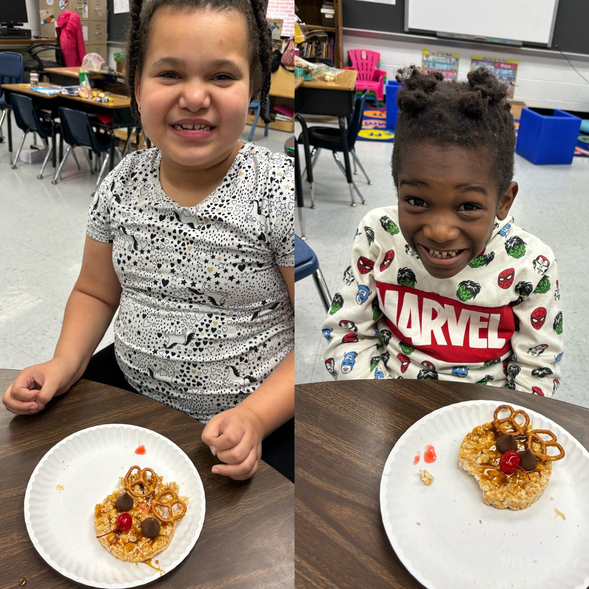 We made reindeer in cooking today! #RESBelieves #ElevateStafford <a href="/RockhillES/">Rockhill Elementary</a>