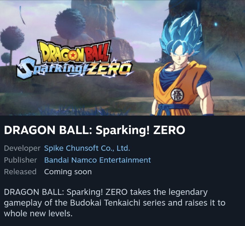 DRAGON BALL: Sparking! ZERO on Steam