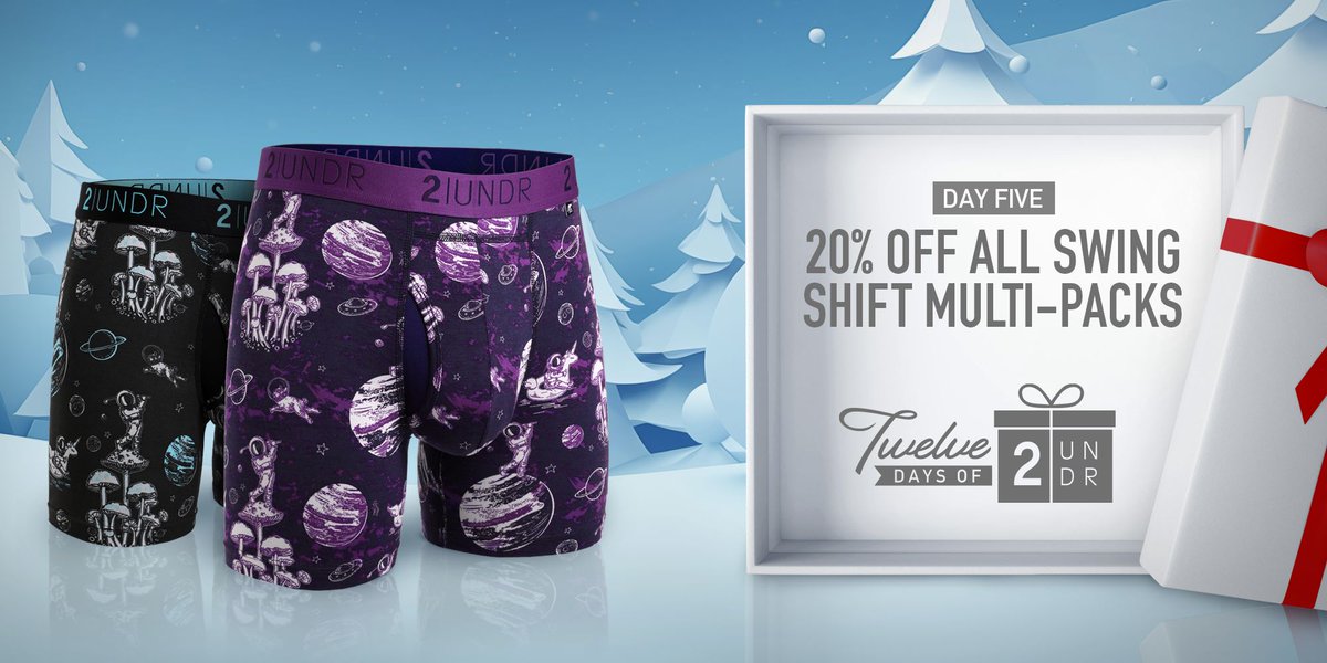 Day 5️⃣ of the 12 Days of 2UNDR – Get 20% OFF Swing Shift Multi-Packs SHOP HERE: bit.ly/3RyGsE1 #12DaysOf2UNDR #JoeyPouch