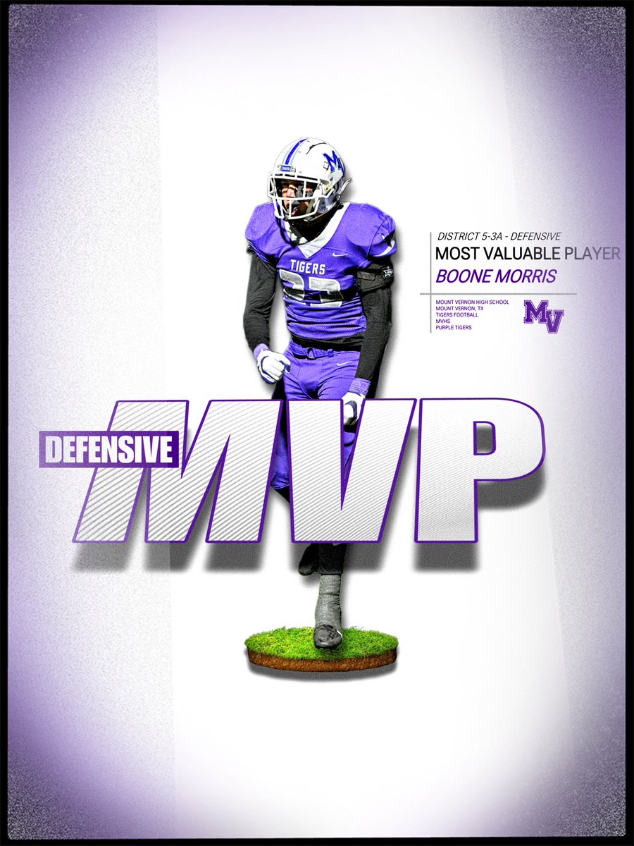 Blessed by this Defensive MVP honor and for the best teammates, coaches &amp; community who paved the way. Congrats to all my MV guys on their awards! #RecruitMV