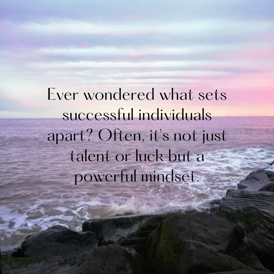 Ever wondered what sets successful individuals apart? Often, it's not just talent or luck but a powerful mindset.

#SuccessMindset #GrowthMindset #OpportunityInChallenges #PositivePerspective