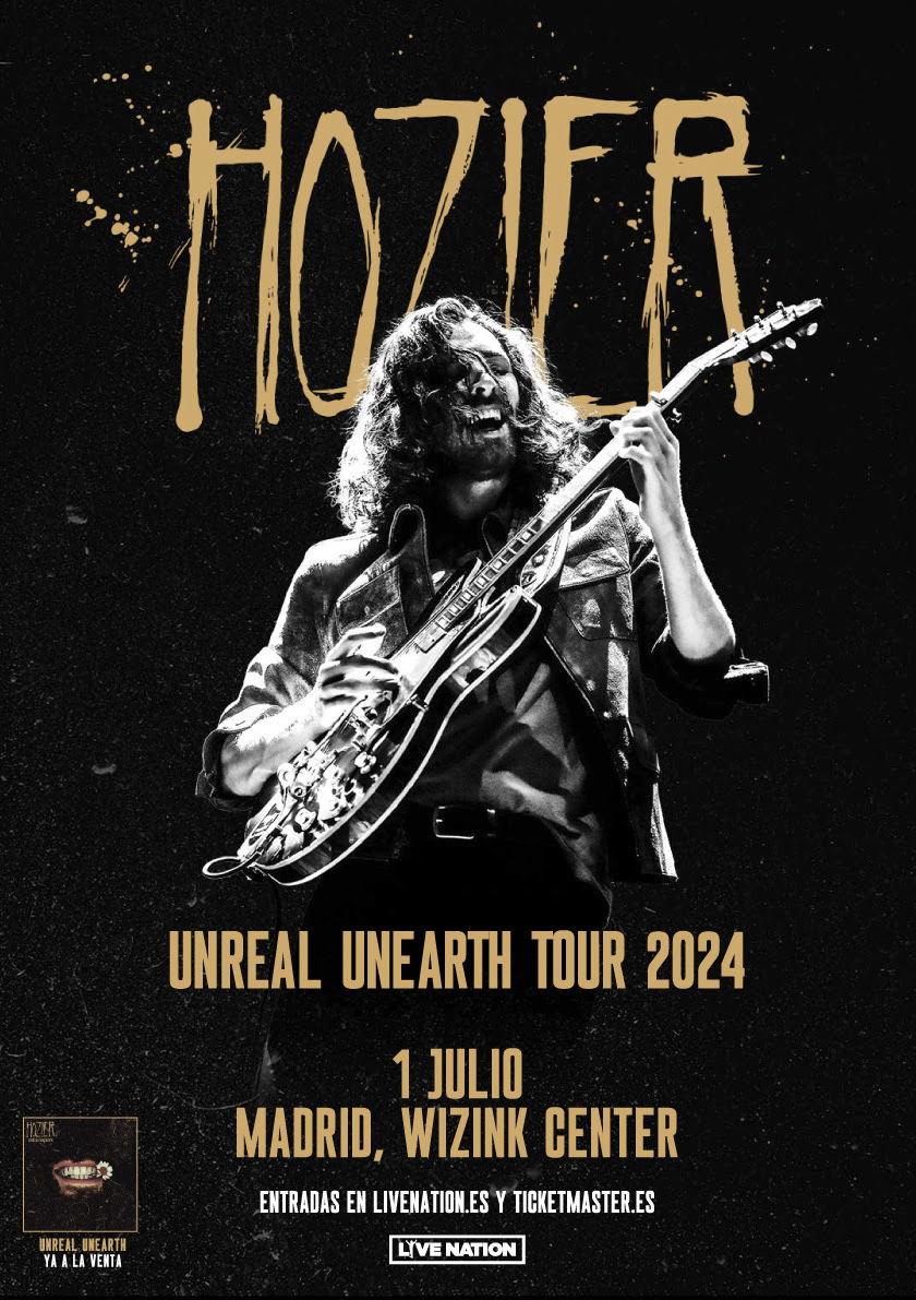 El cantante y compositor irlandés 🇮🇪, @Hozier, regresa a España el 1 de julio al 📌 @WiZinkCenter de #Madrid dentro de su gira 'Unreal Unearth', la más grande de su carrera. 🎫 Entradas a la venta en @LiveNationES y @TicketmasterES