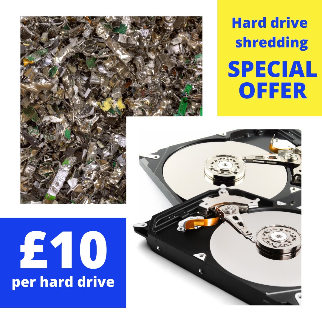Ending this week by announcing our December offer:
Only £10 (inc VAT) per hard drive for shredding!
There is still plenty of time to clear out before Christmas and if you have any old laptops/computers lying around now is the time to get them securely shredded 😊
#wirral