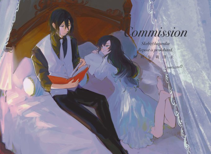 「on bed」 illustration images(Latest)｜4pages