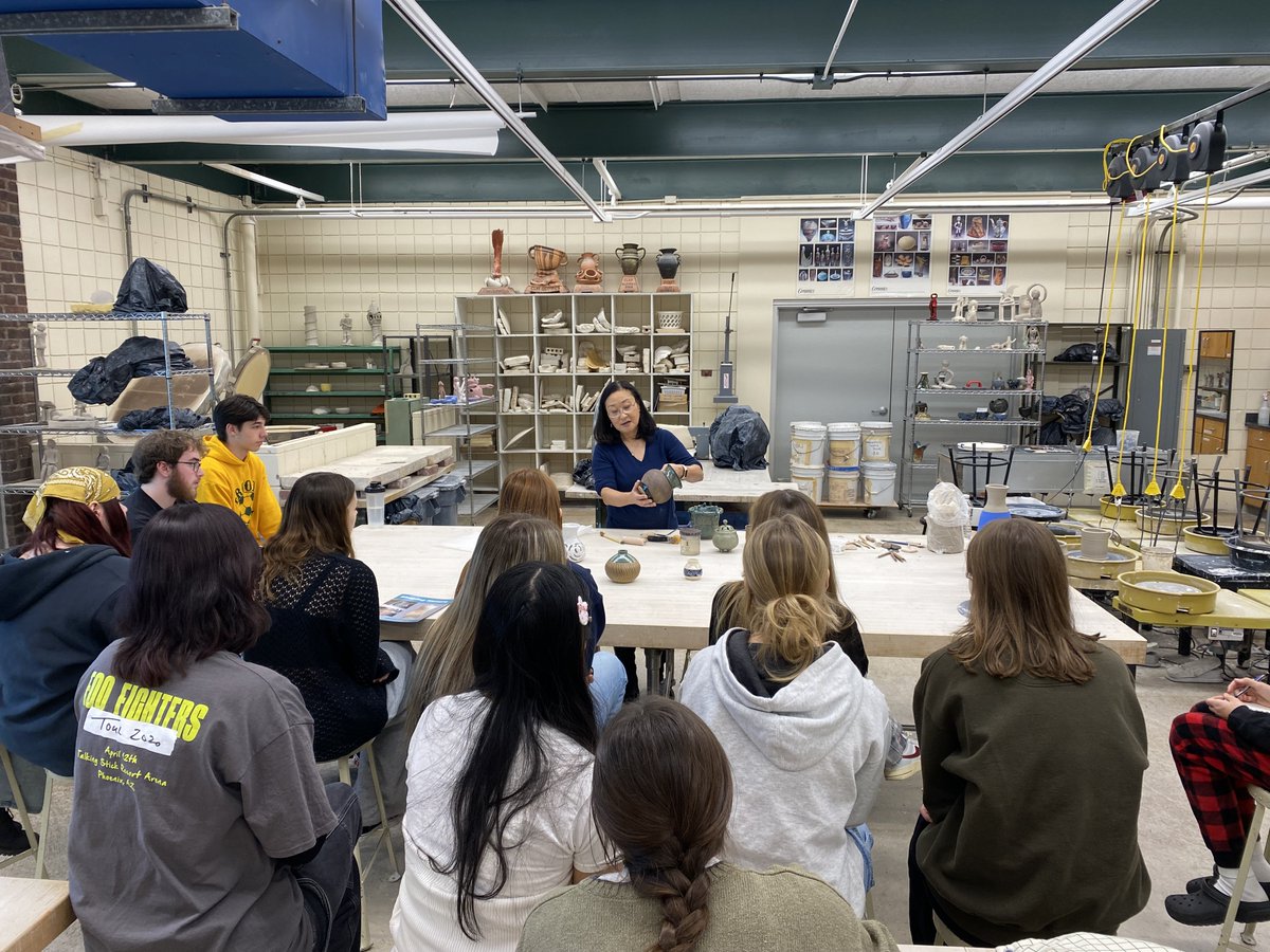 LP art students hear from local artist Junko McGee. <a href="/LewPortCSD/">Lewiston-Porter CSD</a> <a href="/LewPortArt/">Lew-Port Art Department</a>