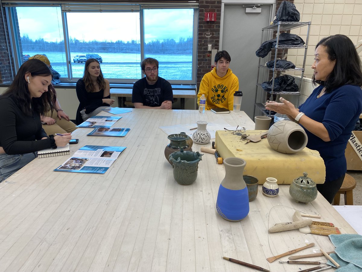 LP art students were able to ask questions about Junko McGee's art making process as well as her career as a professional artist. <a href="/LewPortCSD/">Lewiston-Porter CSD</a> <a href="/LewPortArt/">Lew-Port Art Department</a>
