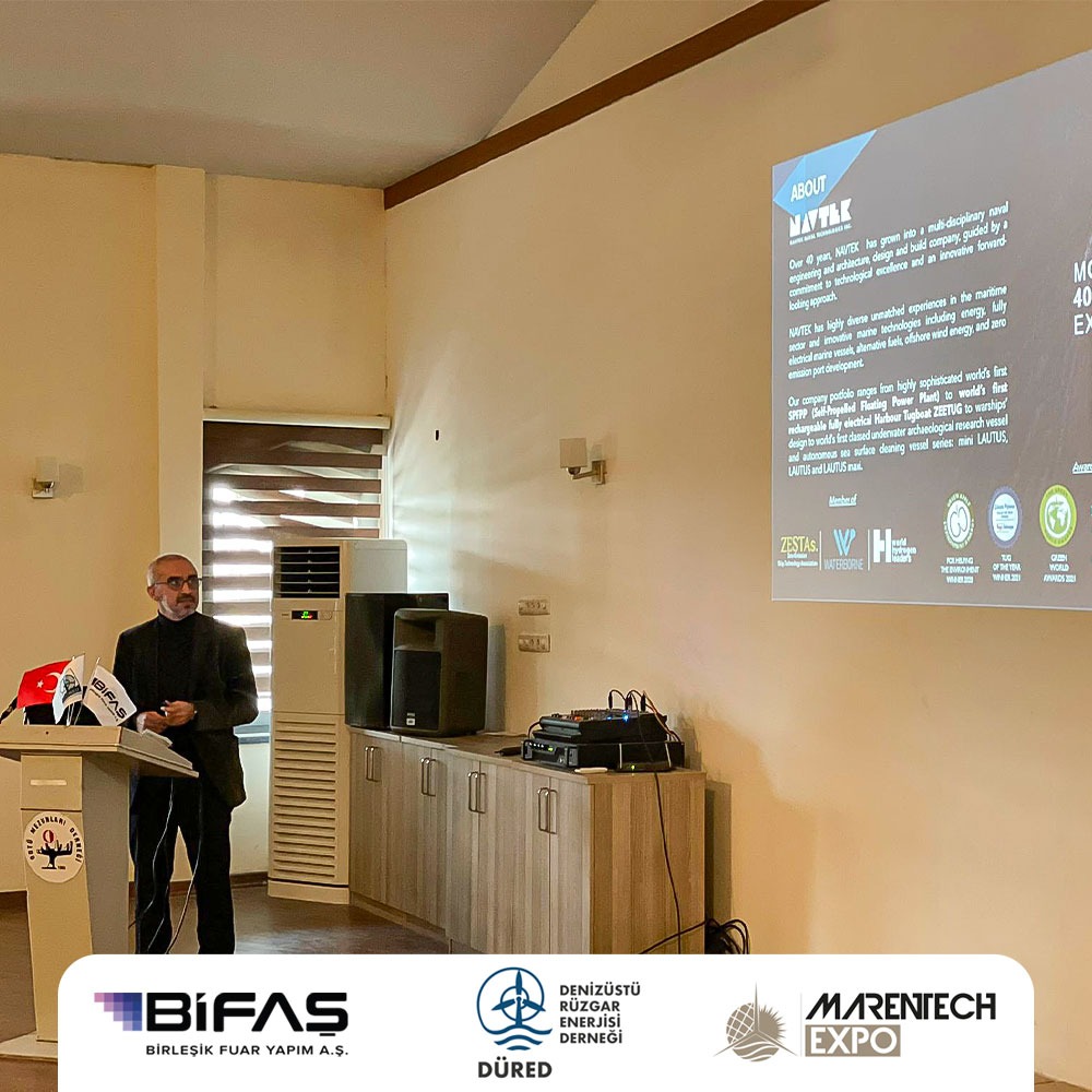 Marentechexpo's tweet photo. Bifaş Marentech Expo sponsorluğunda 2. Kamu Denizüstü RES Kamu Çalıştayı Düred tarafından gerçekleştirildi. #marentechexpo #BIFAS #offshore #Dured https://t.co/eDBuDPMXBU