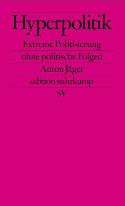 Morgen Abend sprechen @LWestheuser und @AntonJaegermm im Aquarium im Berliner Südblock @jacobinmag_de über die in der edition @suhrkamp erschienen Bücher TRIGGERPUNKTE und HYPERPOLITIK suhrkamp.de/gespraech/linu…