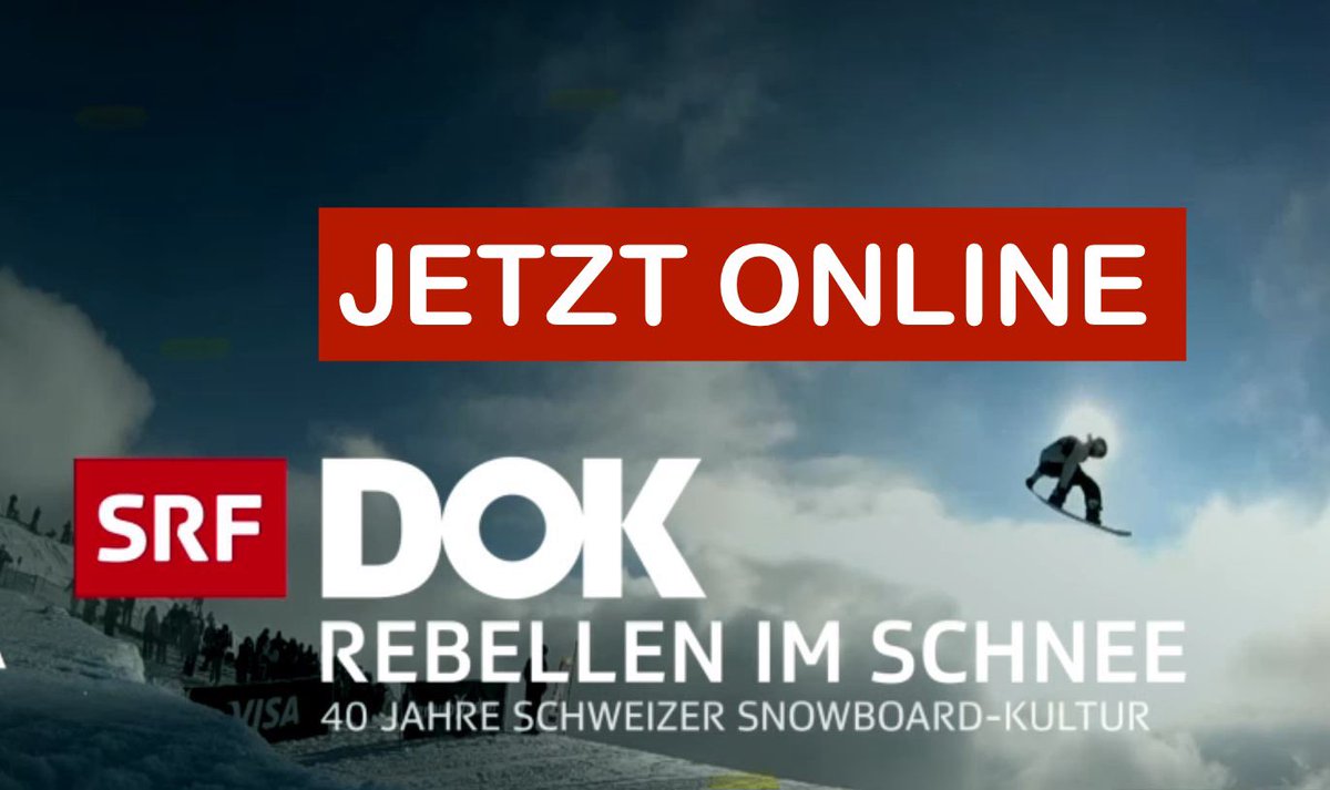 Streaming now! Unser #Snowboard-DOK «Rebellen im Schnee» auf playSRF srf.ch/play/tv/redire… & YouTube youtu.be/ybJirsKF4Io?si… Shredheads for life! ❤️🏂🔥