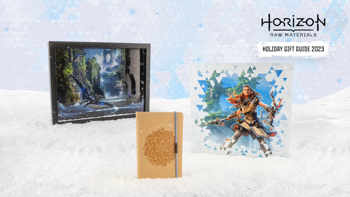 You don't have to travel to Tilda's Mansion to enjoy works of art. These immersive pieces will be sure to leave the creatives in your life feeling inspired. Items are: @cookbeck Horizon Zero Dawn Notebook PlayStation Gear Store Shadow Box and Horizon Forbidden West vinyl