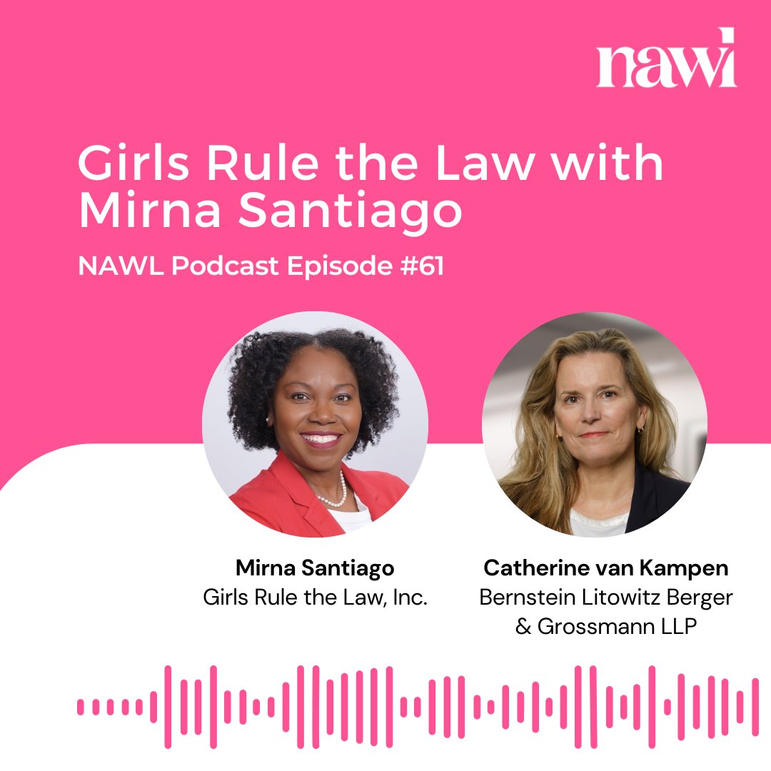 Check out the latest #NAWLPodcast episode featuring Girls Rule the Law with Mirna Santiago! Listen here: nawl.org/podcast

#NAWLWomeninLaw #DEI #Podcast