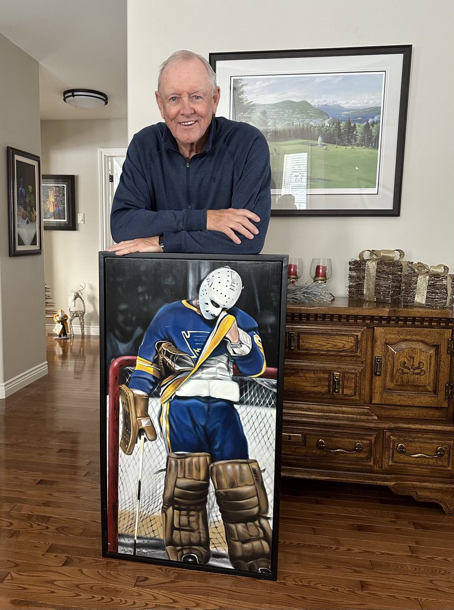 doug_grant1's tweet photo. Received this painting yesterday, done by artist John Dykes.  It was done from a photograph taken of me back in 1977/78. https://t.co/yHjpfF069v