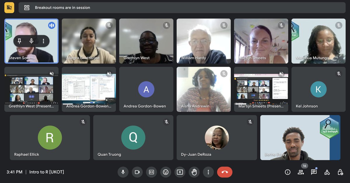 Congrats to 13 epis and health officers on completing our 40-hour synchronous R course! From across the Caribbean and UK overseas territories. Grateful to UKHSA for support! Learn more about our R courses & 24/7 Support Desk: appliedepi.org/live @rstats @epitwitter