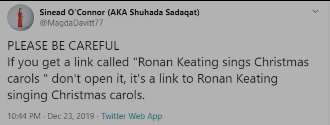 imshanereaction's tweet image. Sinéad O'Connor's birthday is as good a time as any to reshare one of my favourite tweets of all time.