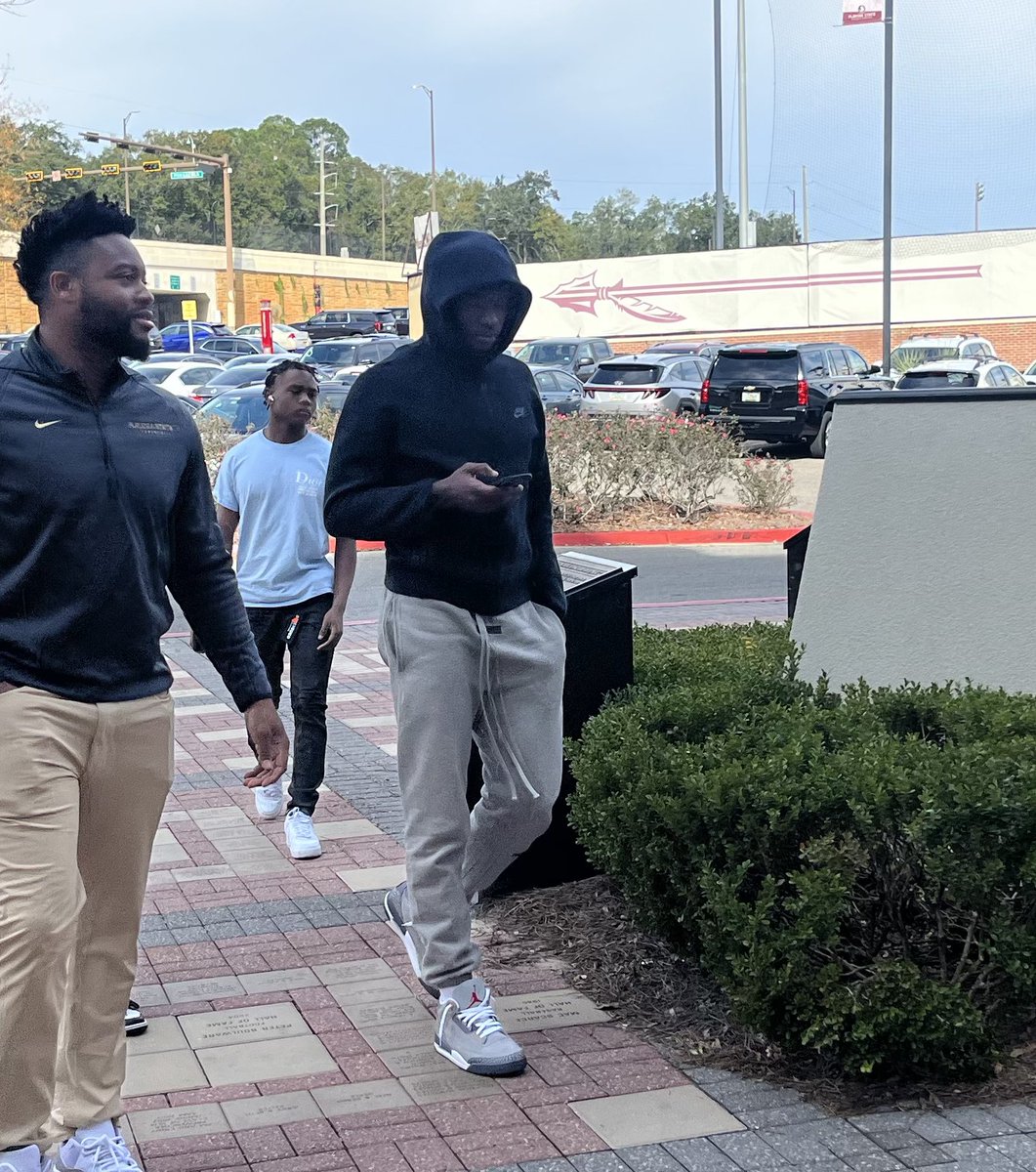 Warchant's tweet photo. 5-Star+ WR Jeremiah Smith has arrived at #FSU https://t.co/wslH9luRkh