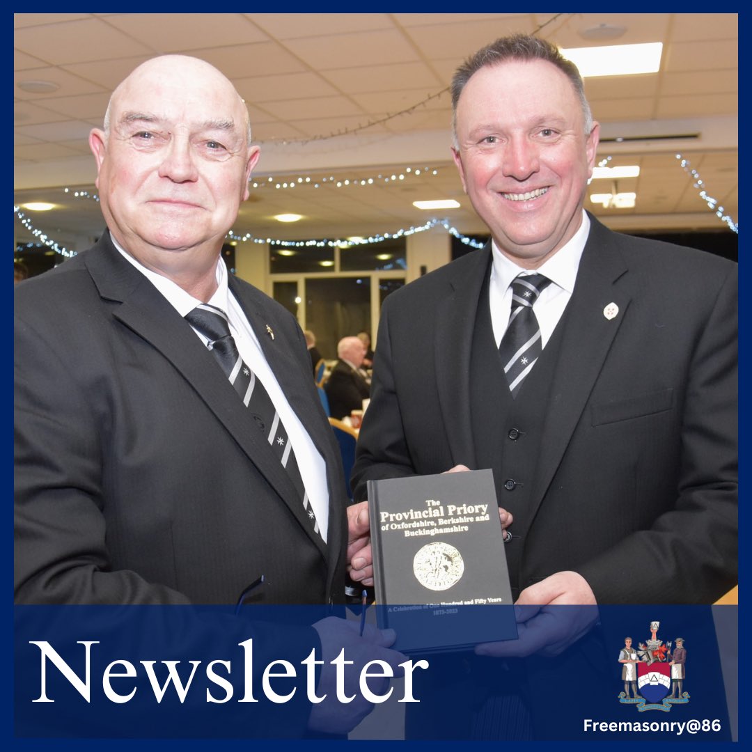 Get that #FridayFeeling with this week's Freemasonry@86 News update! 📰 Stay up to date with the latest happenings in the Freemasonry community and gain insights into the Companion Orders' activities. 🌟 Read the full newsletter by clicking here - drive.google.com/file/d/1dM3lAK…