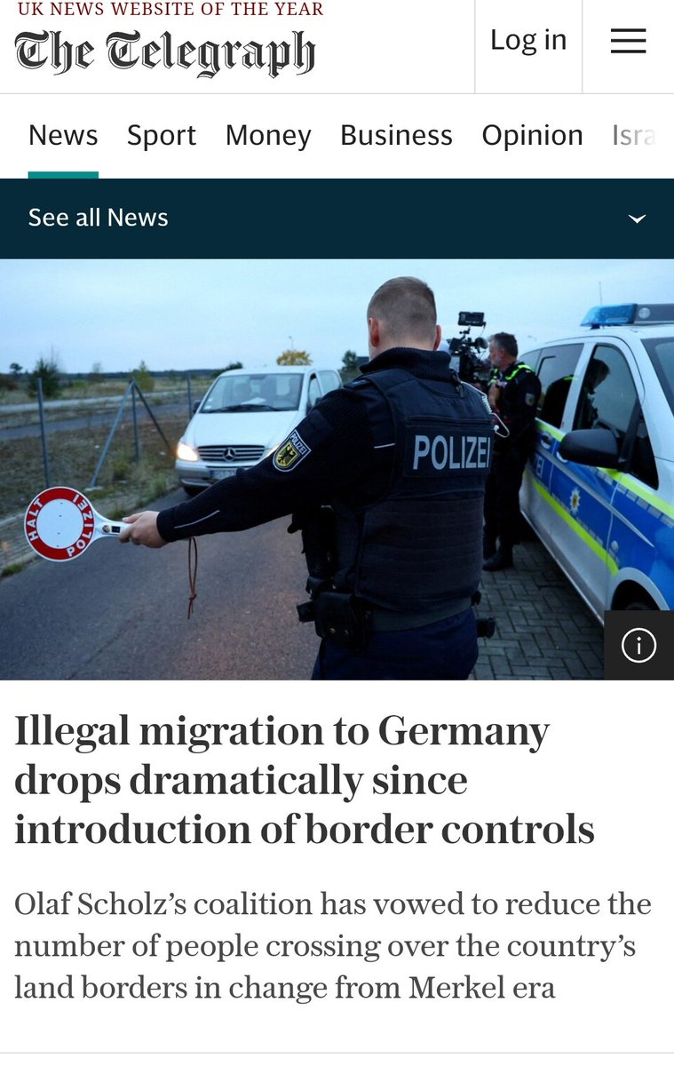 Hold on. Germany hasn't left the EU. I thought 'the only way we could take control of our borders' was Brexit