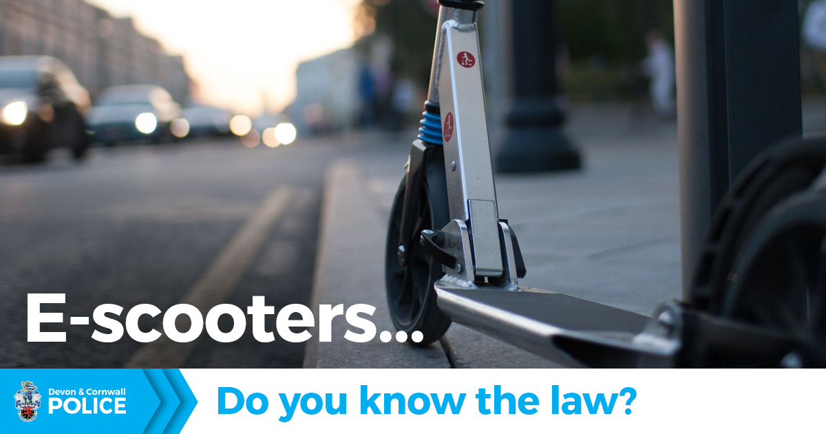 DC_Police's tweet image. ⚠️ Do you use an e-scooter? ⚠️

E-scooters are classed as motor vehicles under the Road Traffic Act 1988.  It's not currently possible insure privately owned e-scooters, which means it's illegal to use them in public spaces. 

Learn more here: devon-cornwall.police.uk/advice/advice-…