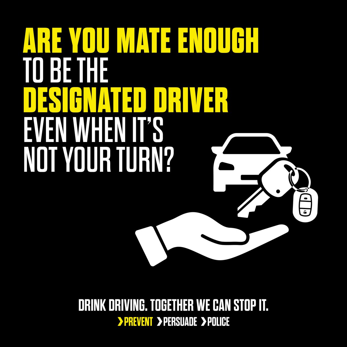 Going out tonight? Think about getting home tonight ,before you leave the house or office. Check train timetables, book a taxi or ask someone for a lift. Be a mate, be the designated driver, even if it's not your turn. #DrinkDrivingTogetherWeCanStopIt esxpol.uk/MxfpZ