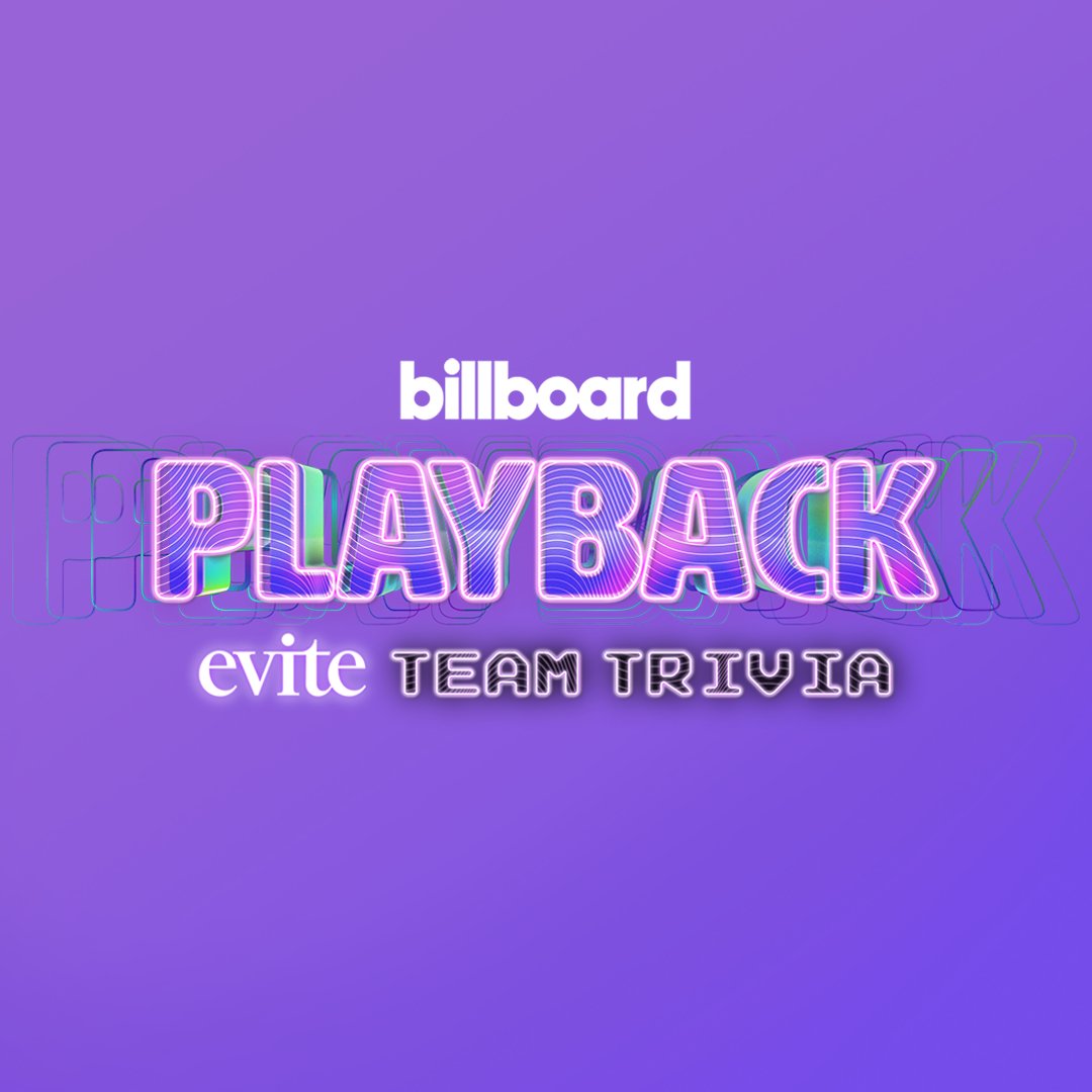 You're invited to #BillboardPlayback Trivia Night, a virtual weekly team trivia event, presented by @Evite, @Billboard and Unblocked! 🌟 Team up with your friends, test your music knowledge and win big with Billboard Keys. Sign up now: evite.com/pages/billboar…