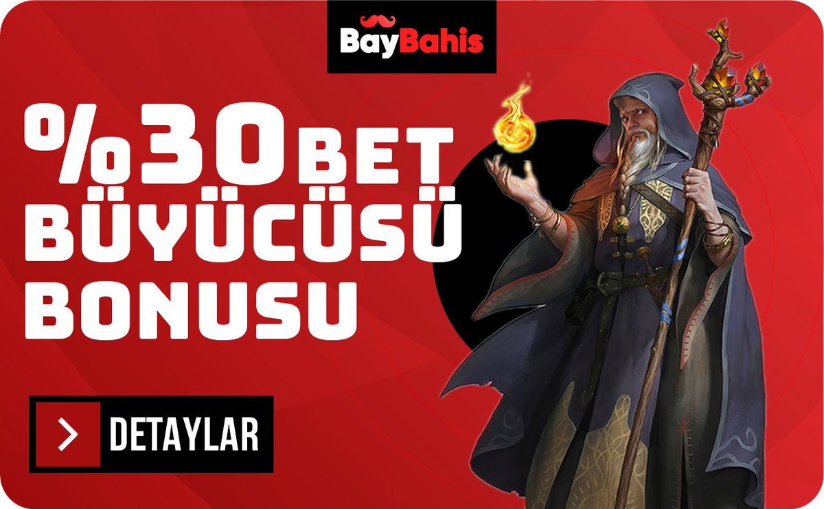 bbahisresmi's tweet photo. "Kazançlarınıza Sihirli Dokunuş: %30 Bet Büyücüsü Bonusu! Min. 200 TL Yatırım ile Büyülü Kazançların Kapılarını Aralayın!"  
𝑩𝒐𝒏𝒖𝒔 𝑻𝒂𝒍𝒆𝒑➡️ https://t.co/mYsC1YDLLR 
#baybahis https://t.co/orJBcEJ2aF