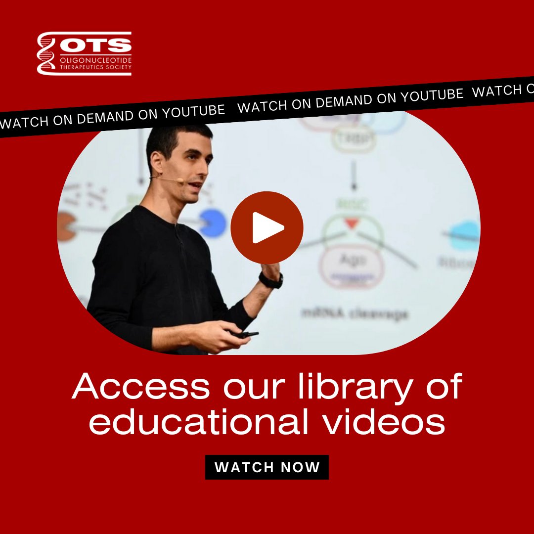 Learn from leading experts, gain new insights, and hear about recent discoveries.

Members of our community have created an extensive library of Educational Videos. View them at:
youtube.com/channel/UCLIsR…

#ots #oligotherapeutics #science #research #otsmember #educational