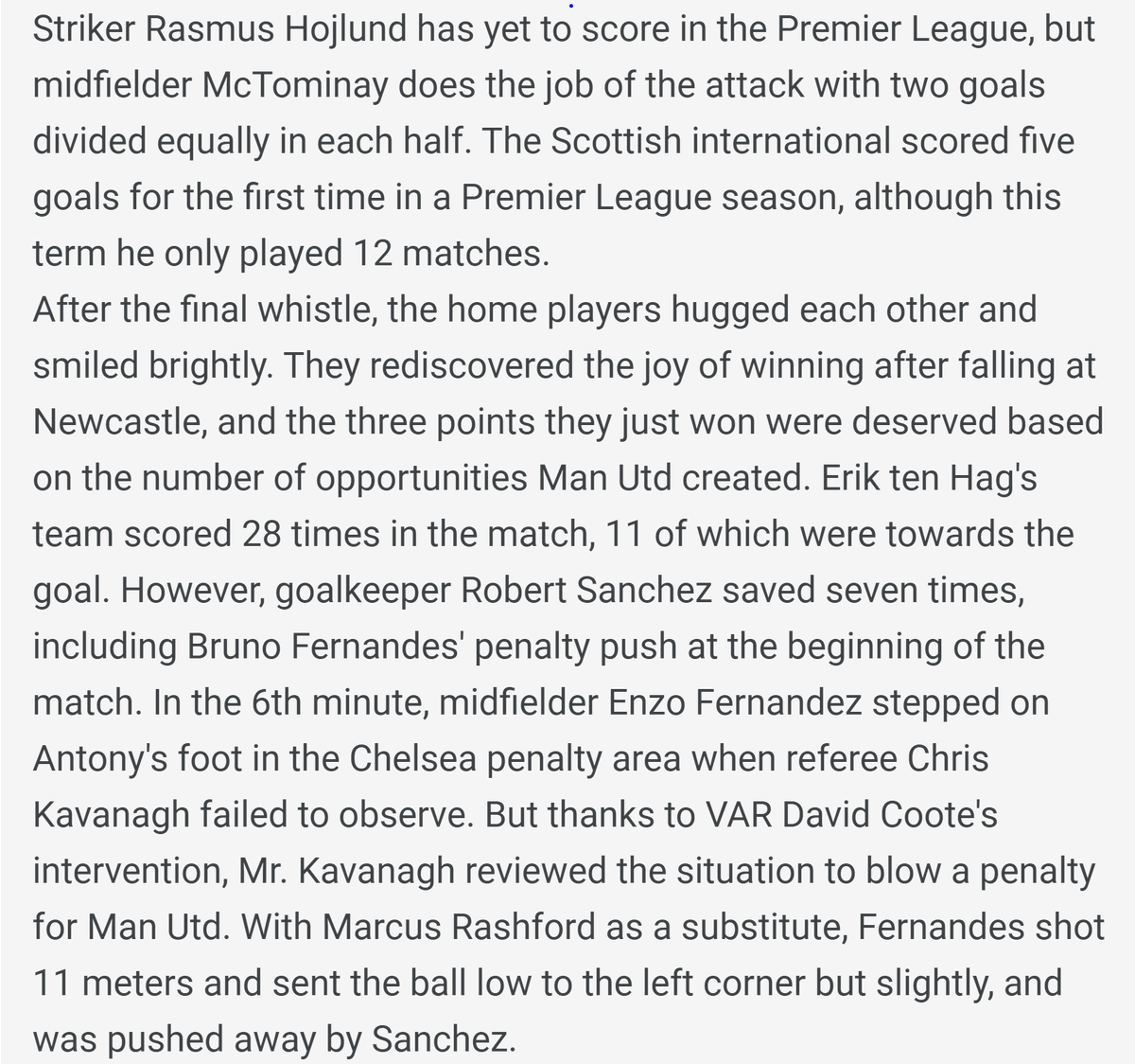 EllieV379's tweet photo. 😢 A bitter day for Chelsea as Man Utd claims victory. The game unfolds a tale of emotions on the pitch, leaving fans in disappointment. Tough luck, but the football spirit prevails. 🥅⚽ #ManUtdTriumph #ChelseaDefeat #FootballEmotions https://t.co/Ledp0wNvCX
