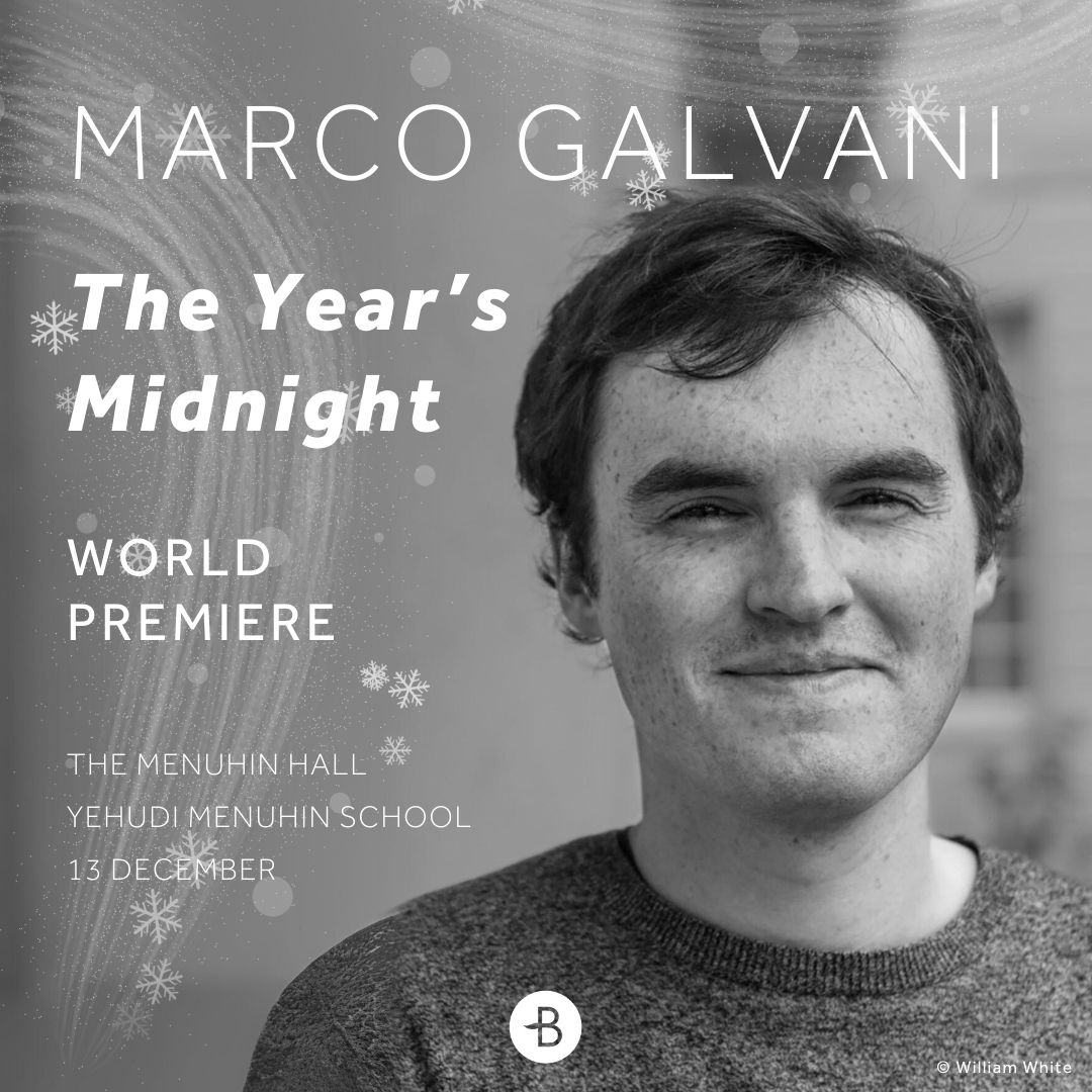 @Marco_Galvani_'s new cantata 'The Year’s Midnight' premieres @MenuhinSchool on 13 Dec ❄️ Commissioned by the school for its Winter Festival, the cantata sets six poems by former National Poet of Wales Gillian Clarke. Info and tickets ⬇️ ow.ly/RiGf50QfwYI @HarrisonParrott