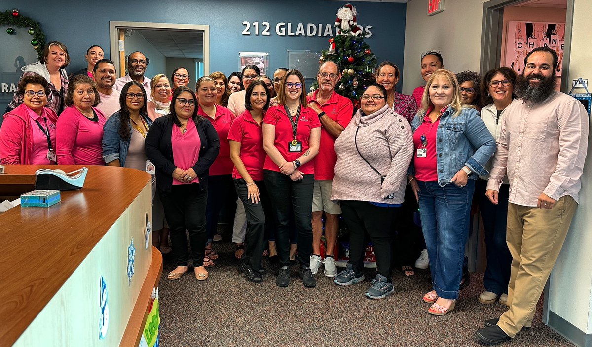 “On Fridays we wear PINK”. This is something we all hear every week from our teammate George. Today, we all came in wearing the signature Friday color as we bid him farewell on his new chapter outside of the district. 
#SDOCGoodtoGreat
#SpecialPrograms
#pinkfridays