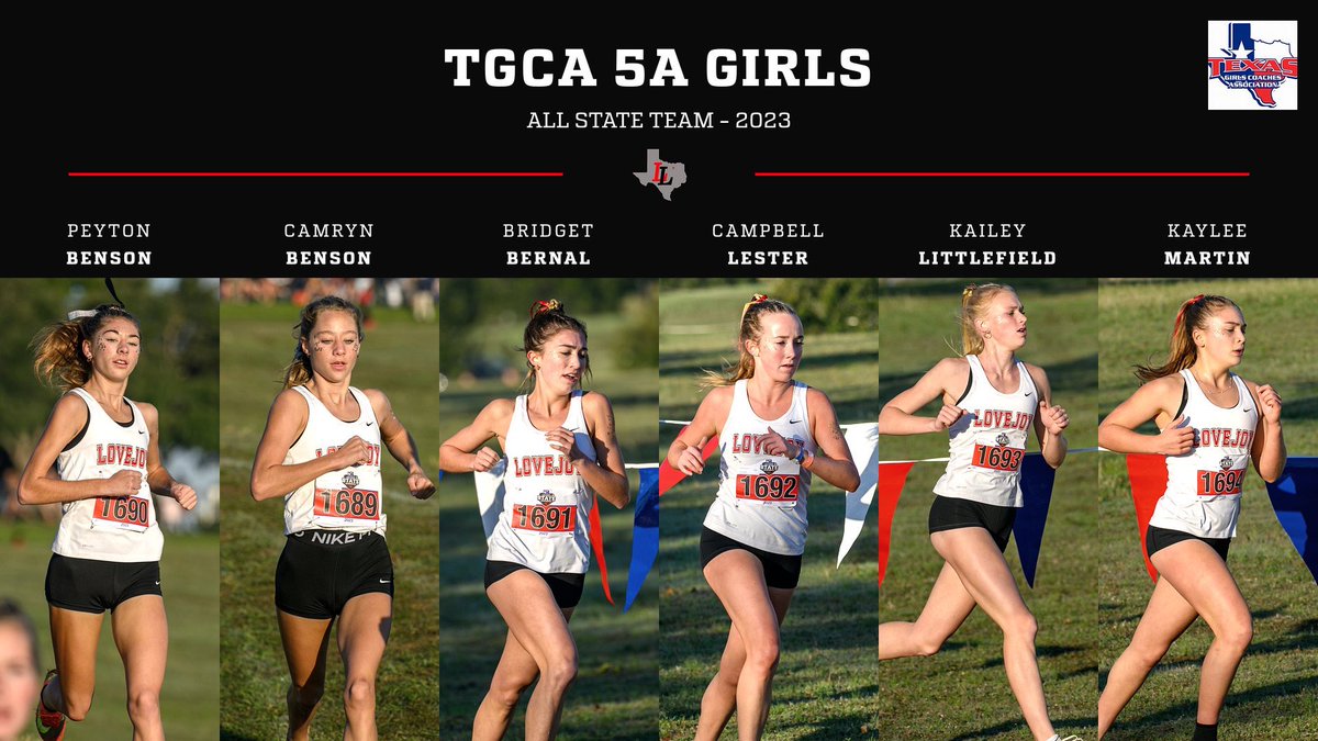 Congrats to our TGCA 5A Girls All State runners!