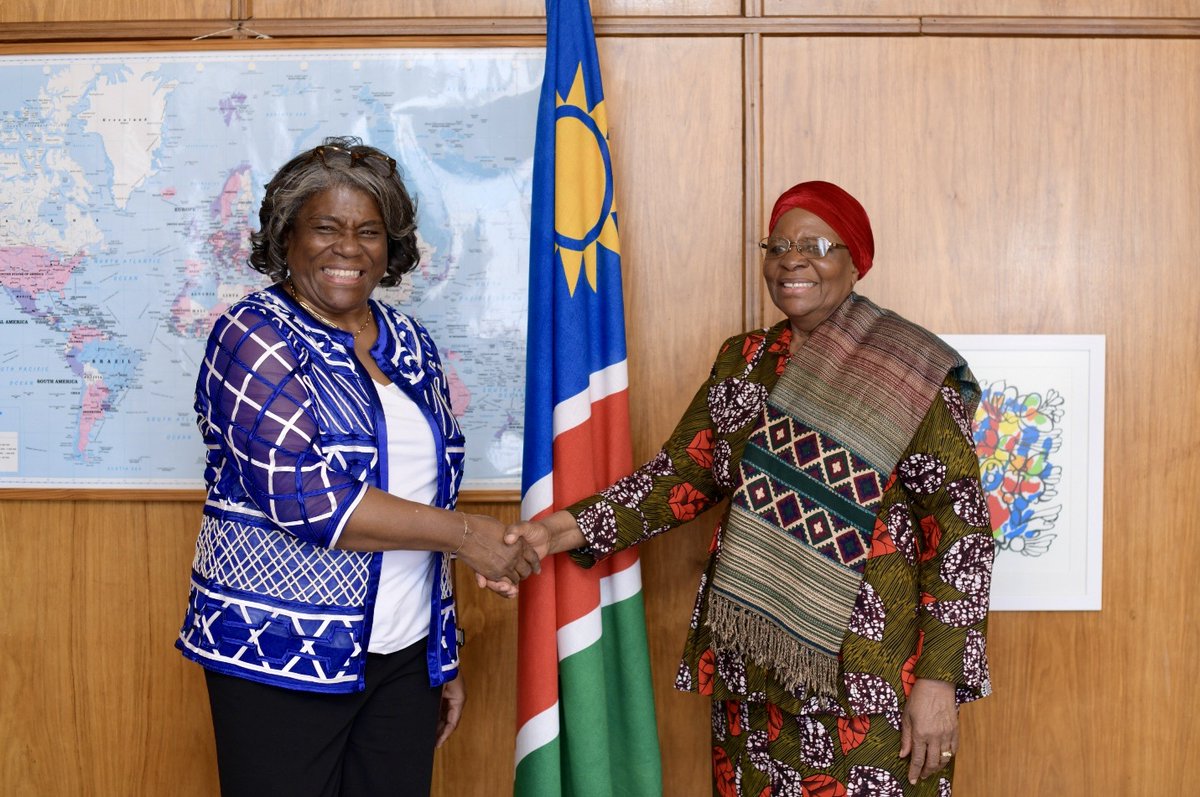 A pleasure to meet yesterday with Deputy Prime Minister Nandi-Ndaitwah to talk about energy, food security, and fortifying Namibia’s regional leadership.