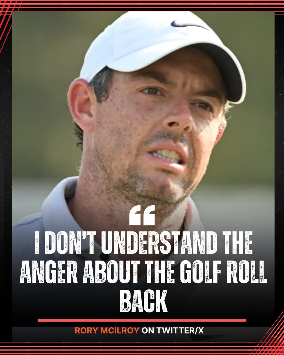 ClubGolfUpdates's tweet photo. #RoryMcIlroy is unhappy with golf fans' reactions to the golf rollback rule!

#golf #rollback https://t.co/6WV2ntXJ7m