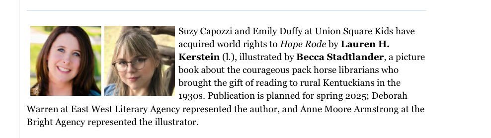 LaurenKerstein's tweet photo. I'm ECSTATIC to finally be able to announce this book! It has been a work of absolute joy! #EmilyDuffy, @cajameansbox, #SuzyCapozzi, #SallyHosokawa--Thank you from the bottom of my heart! @UnionSquareKids #BeccaStadtlander @PBScribblers @EastWestLit @12x12Challenge @SCBWIRockyMtn https://t.co/ox1k1gxAZB