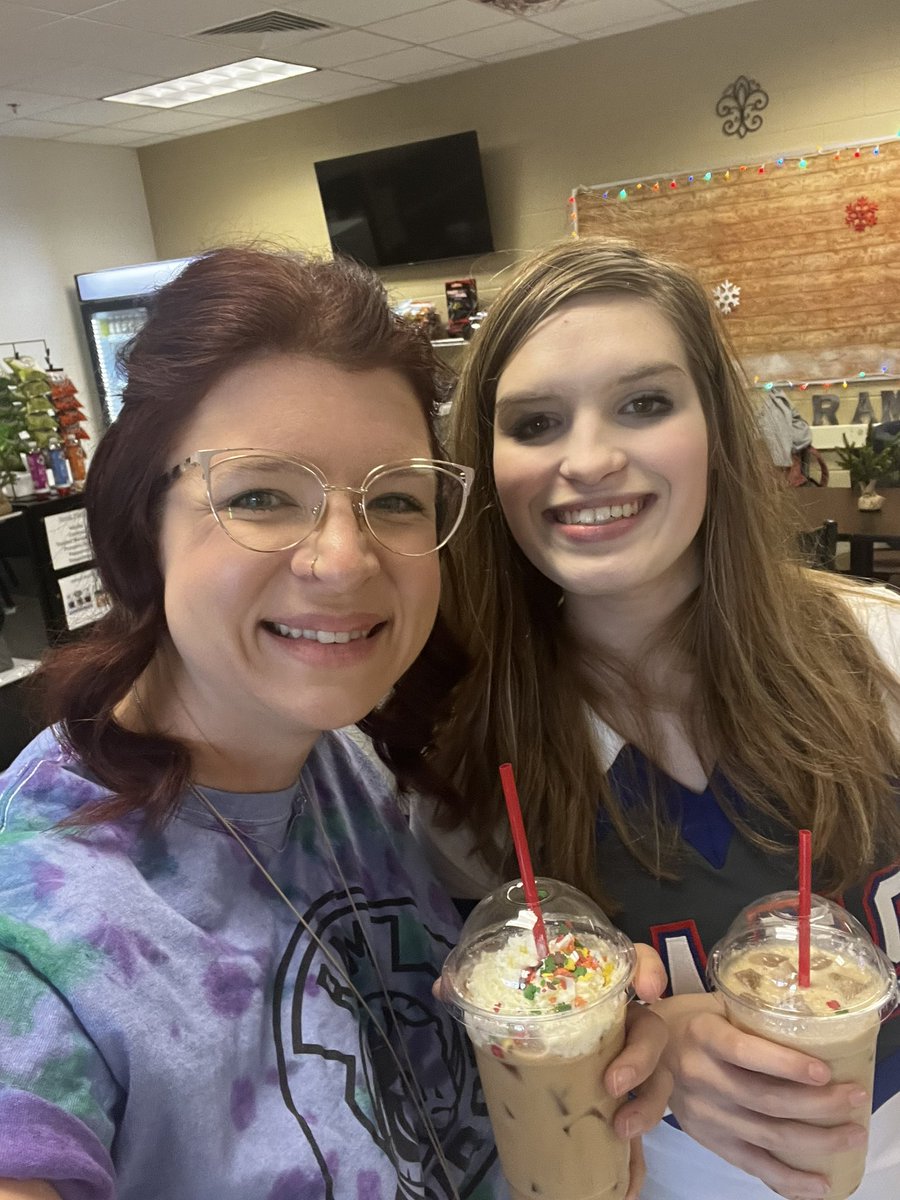 All smiles at the cafe this morning! Come in for a tasty drink made by some of our amazing students! ☕️ <a href="/RiversideLCPS/">Riverside HS</a>