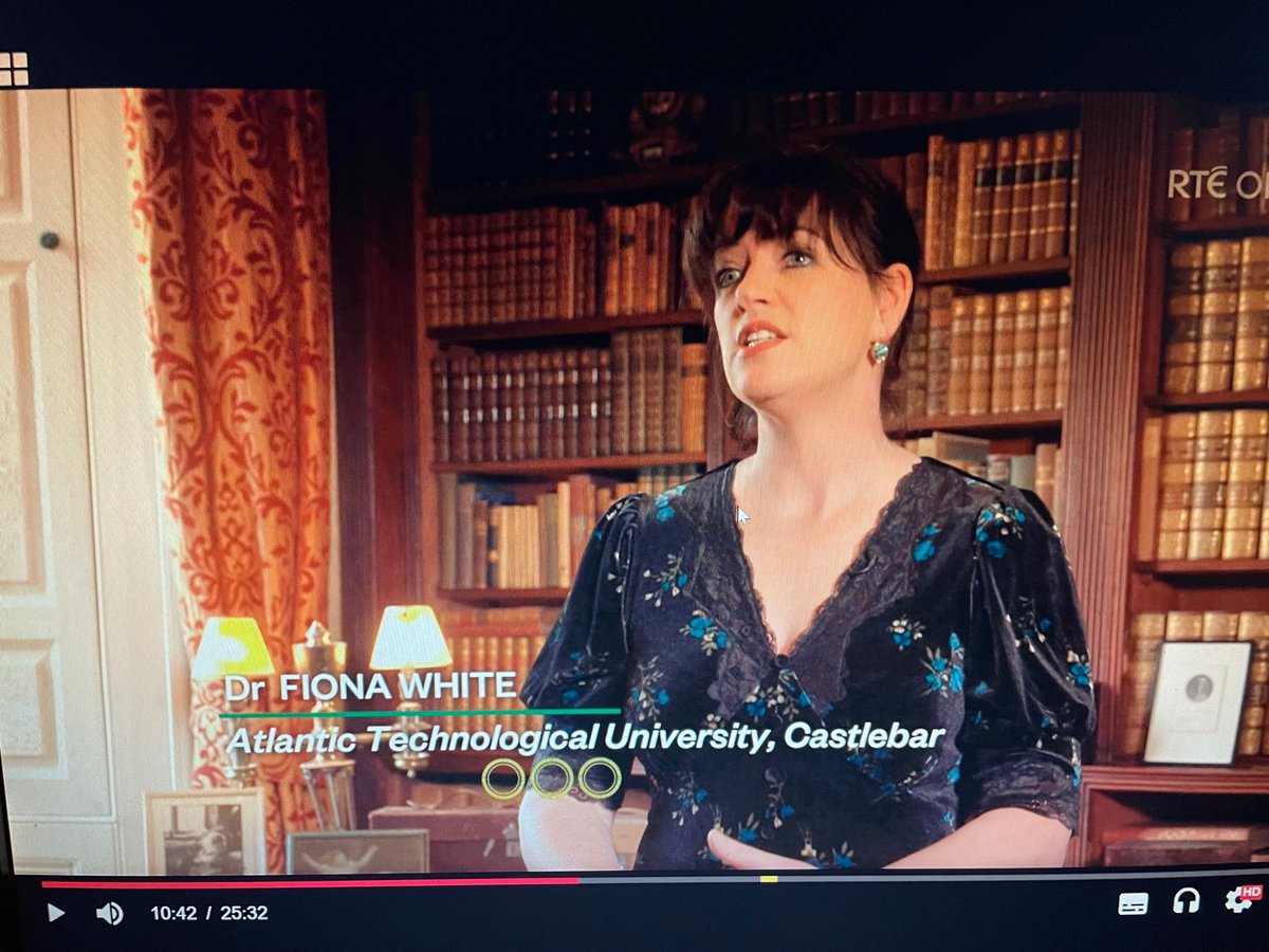 Our colleague @FionaWhite0507 recently featured on RTÉ's Nationwide discussing the history of Moore Hall, Co. Mayo during the Great Famine. You can watch the programme here: rte.ie/player/series/… @atu_ie @ATU_GalwayCity @ATU_HRG @justinkerr123 @OFlynnATU