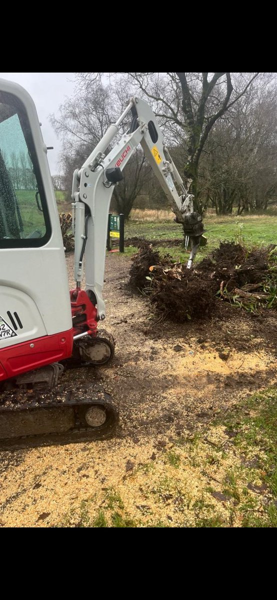 ChorleyGolfClub's tweet image. 8/12
@DiggerduncTPL busy again last couple days
Ditches cleared 11th, left 4th &amp;amp; 14th
Most stumps dug out at 7th tee.
14th greenside bunker reshaped, losing back third so manhole is no longer in the bunker, but extending forwards to wrap around front of green
7th tee rotovated
