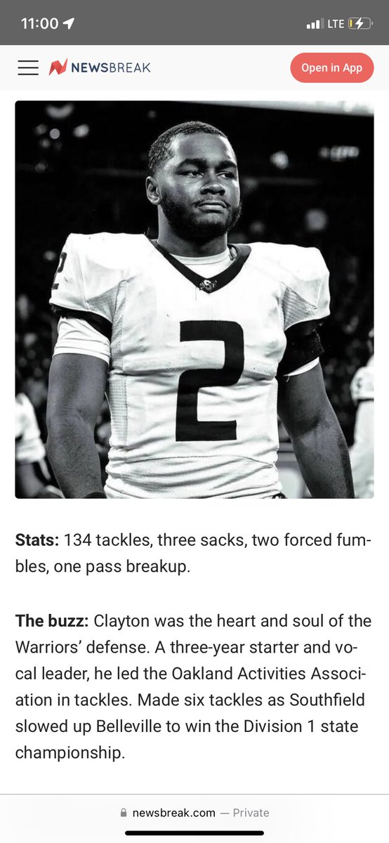 Blessed to be first team all north <a href="/S_Warriors_FB/">Eleven Warriors</a> <a href="/RisingStars6/">Rising Stars Academy</a>