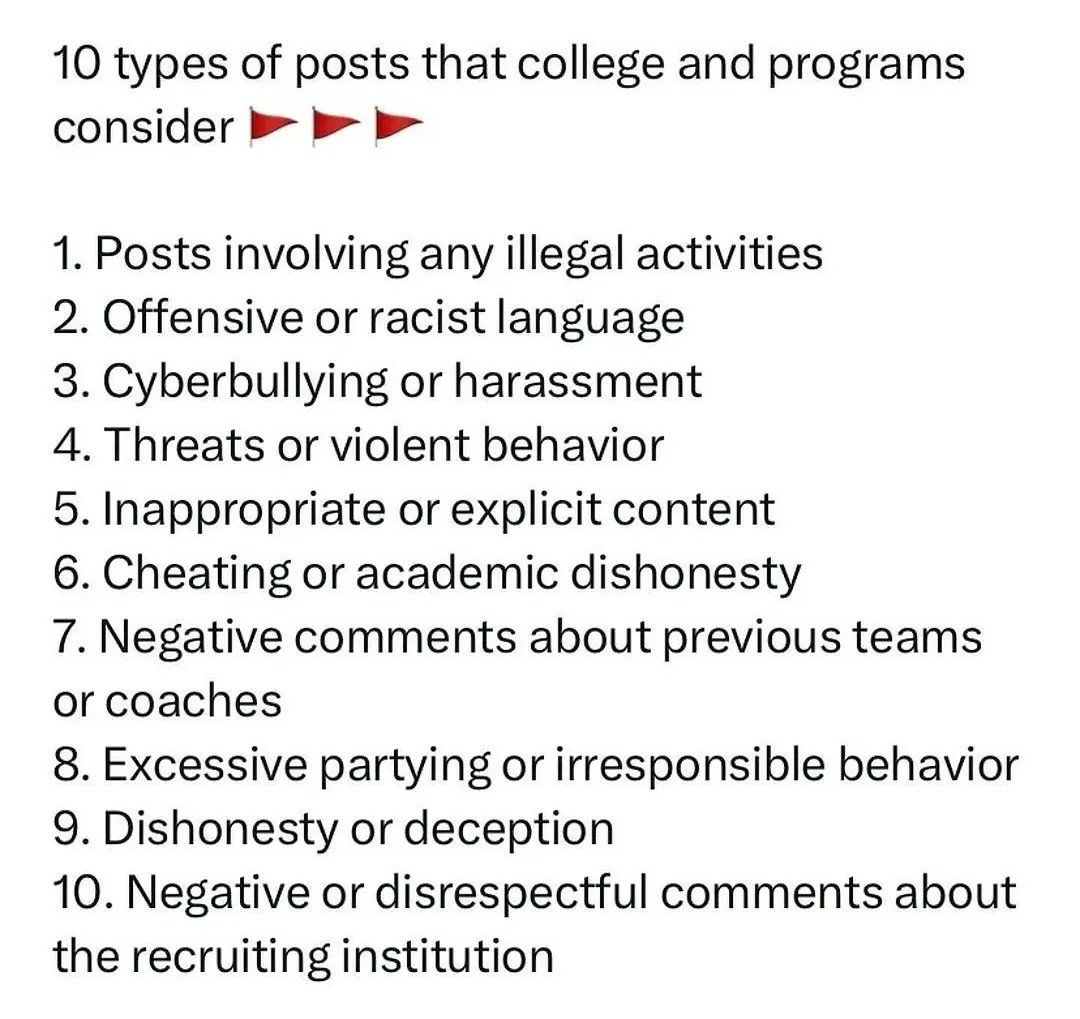 EllenZitkus's tweet image. Think before you post; especially if you want to play at a higher level! @JimmyZitkus2023 @j_zitkus