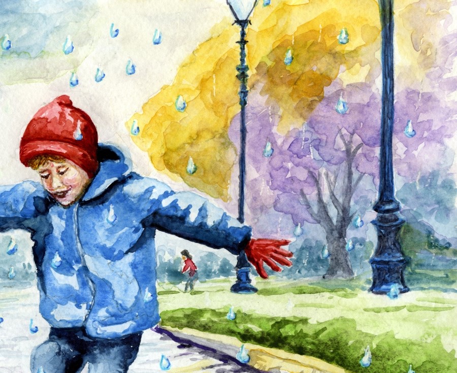 LymphomaLass's tweet photo. Do you ever wonder why artists paint what they do, the way they do…?

Why I painted “Splashing in Puddles on a Rainy Day” was to enter a challenge offered by the SAA (Society of All Artists) to create art on the theme of “rain”.
#rain  #splashinginpuddles #puddle  #rainydays https://t.co/v7yiTiR5ee