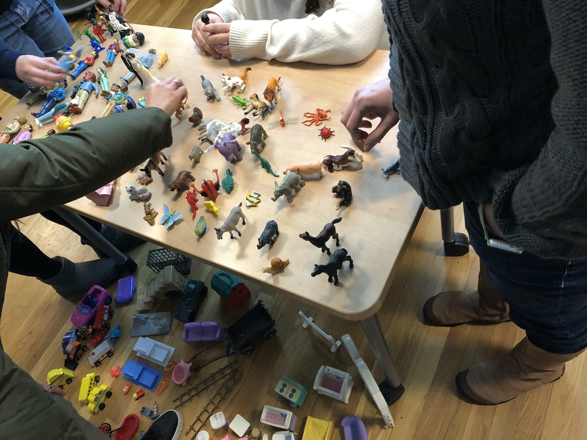 What's happening at SSU this week? MSW students in Dr. Katherine Walbam's SWK819A learn about play therapy techniques with an assortment of toys (animals, people, vehicles, etc.). Wishing everyone a good end of the semester!