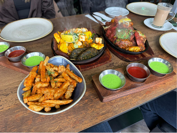 Kicking off the festive season the right way! Today’s agenda: Spice &amp; strategy. Ready to dig in with this mixed grill at 'TheIndianTavern' whilst cooking up a 2024 marketing plan with our client <a href="/FeasibilityLtd/">Feasibility Limited</a>
