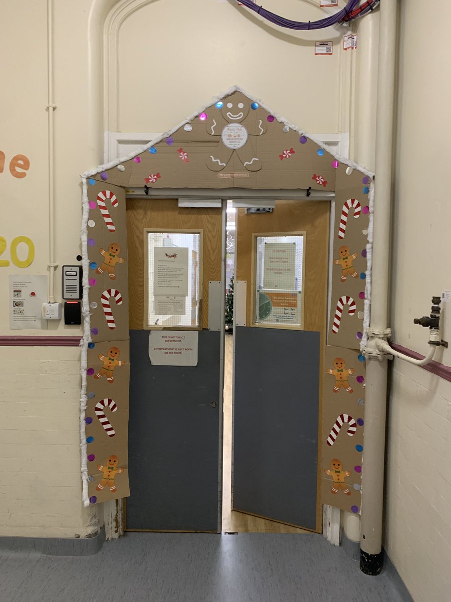 Here is our next Christmassy door from Ward 20. Great effort!🎄🍭🎅🏼🍪 #Christmas2023 #hospitalchristmas #speechtherapy