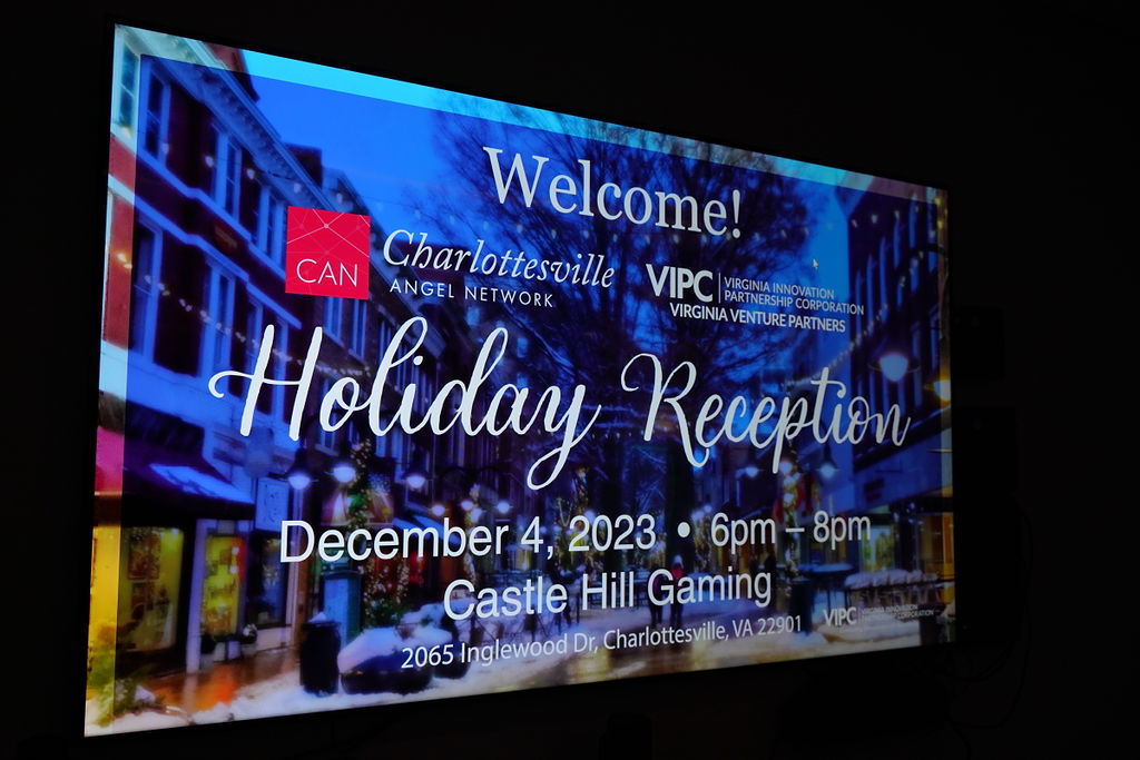 VirginiaIPC's tweet photo. This years Virginia Venture Partners &amp; Charlottesville Angel Network (@CvilleAngels) Holiday Reception was a success

Thank you to everyone who came, and special thanks to Castle Hill Gaming (@CastleHGaming) for hosting!

Full photo album: https://t.co/Nor5kIS0Tl https://t.co/4q6kkoAIQB