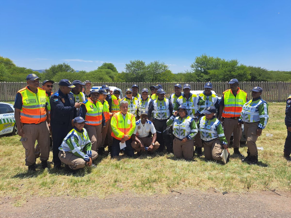 MMC Economic Dev. & Spstial Planning Hannes Coetzee joined @TMPDSafety Annual N1 Road Safety Launch with S79 Chairperson of Community Safety Thabang Sebotsane, in preparation of the festive season. #ThePeoplesGovernmentinAction