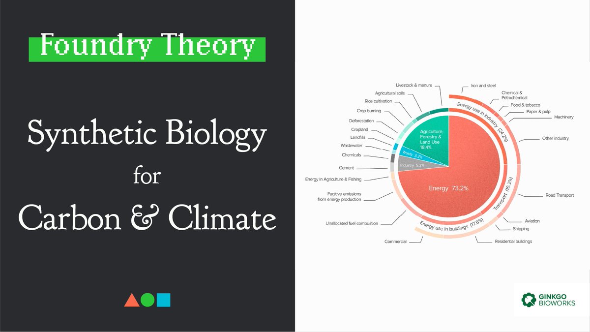 Biotech is climate tech. This week on Foundry Theory, we offer an overview of the many ways synthetic biology can help to address the climate crisis. Relevant for policymakers at #COP28 or anyone driven to make an impact on global carbon.
hubs.la/Q02cvhys0