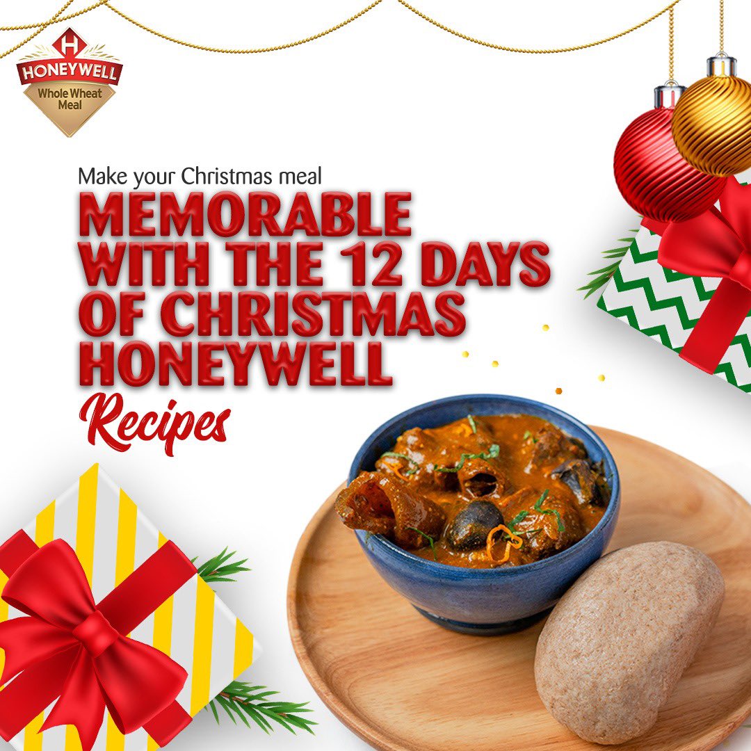 Mrbhadoosky's tweet photo. Food lovers on here, it’s time to get recognized for your talent. Recreate your favourite 12 days of christmas recipe with Honeywell and win big! Follow @HFMPasta, @HoneywellFoods, @HoneywellWheat, and @hfmnoodlesng for all the info 🤗 #HoneywellChristmasRecipes https://t.co/zjCjBFSfM6