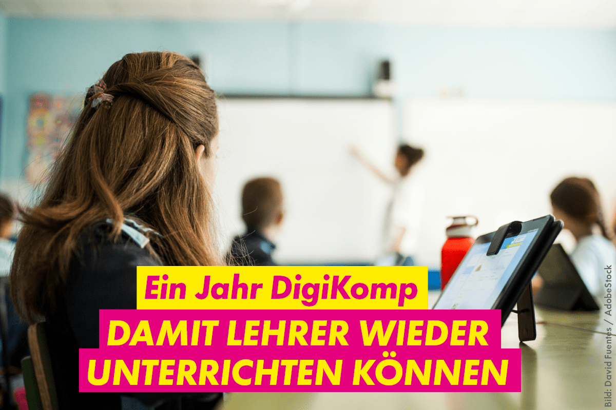 FDPFraktionRLP's tweet photo. Lehrkräfte wollen unterrichten. Tatsächlich sind sie Bürokraft und IT-Admin. Das wollen wir ändern. Deshalb haben wir vor einem Jahr das #DigitaleKompetenzzentrum für unsere #Schulen gegründet – einmalig in Deutschland. 1/2 #DigiKomp https://t.co/zPseW8OmLA