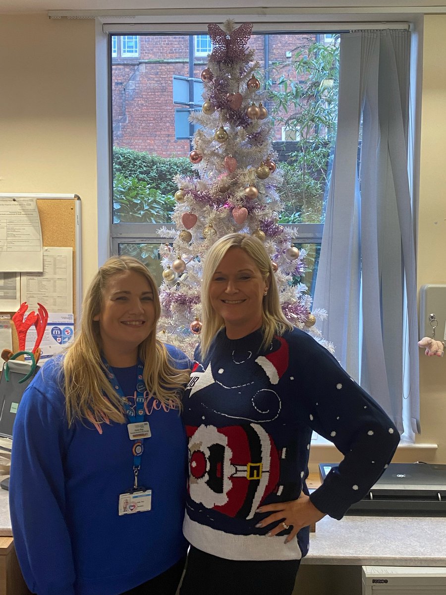 Christmas jumper day at UHNM therapies getting into the festive spirit @UHNM_NHS @UHNMCharity @TherapiesatUHNM